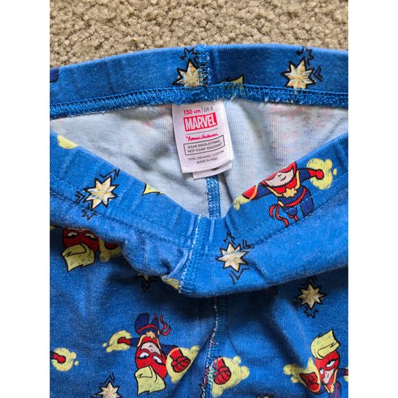Hanna Andersson Organic Cotton Marvel Long John Pajama Set Size 8 - Picture 6 of 7